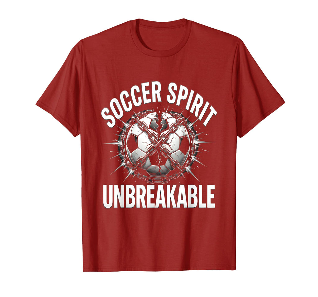Soccer Spirit Unbreakable Bold Fan T-Shirt - Aesthetic Graphic Men Women - T-Shirt, Sweatshirt, Hoodie