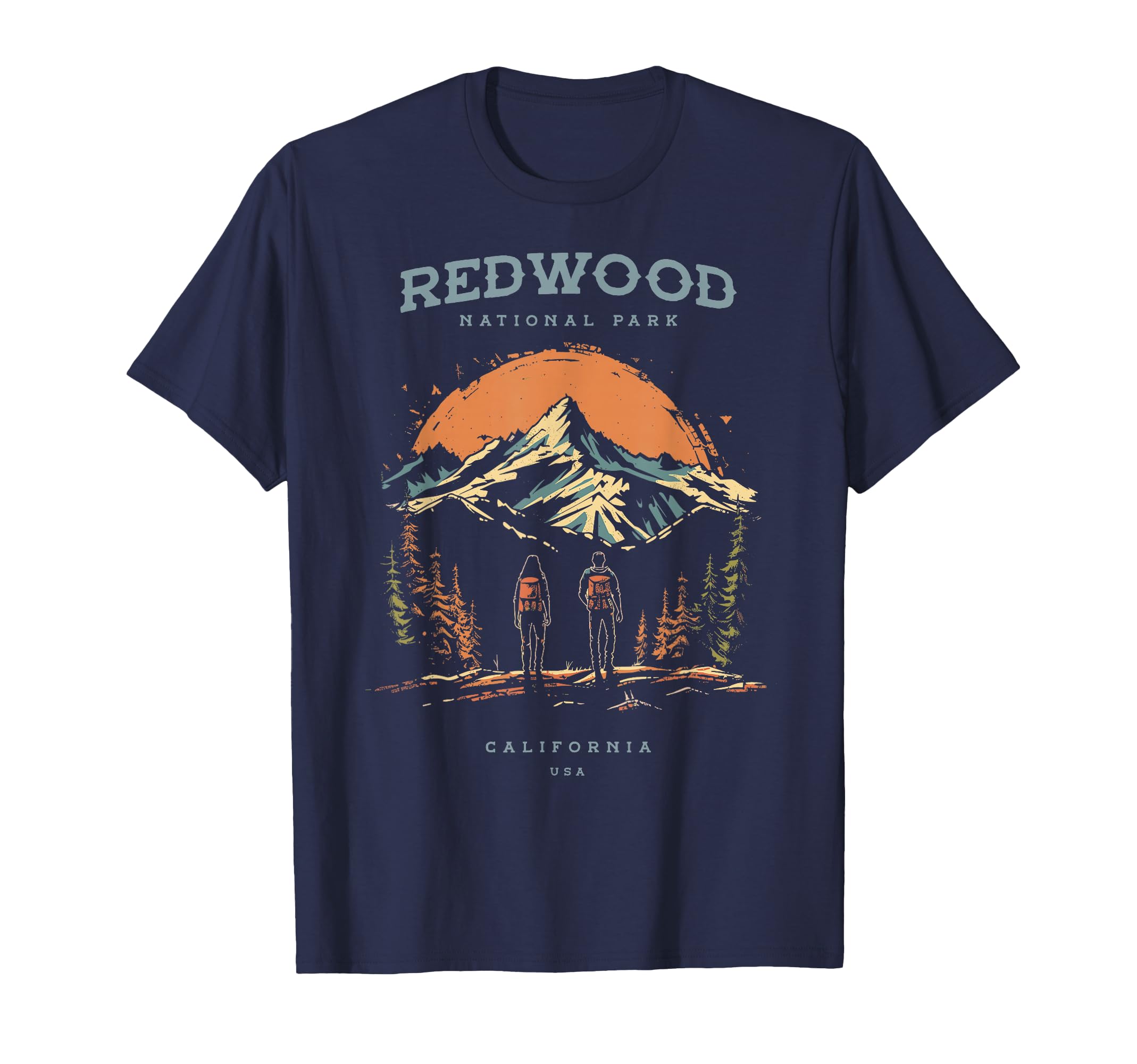 Redwood National Park Backpacking Hiking T-Shirt - Graphic Print Men Women - T-Shirt, Sweatshirt, Hoodie