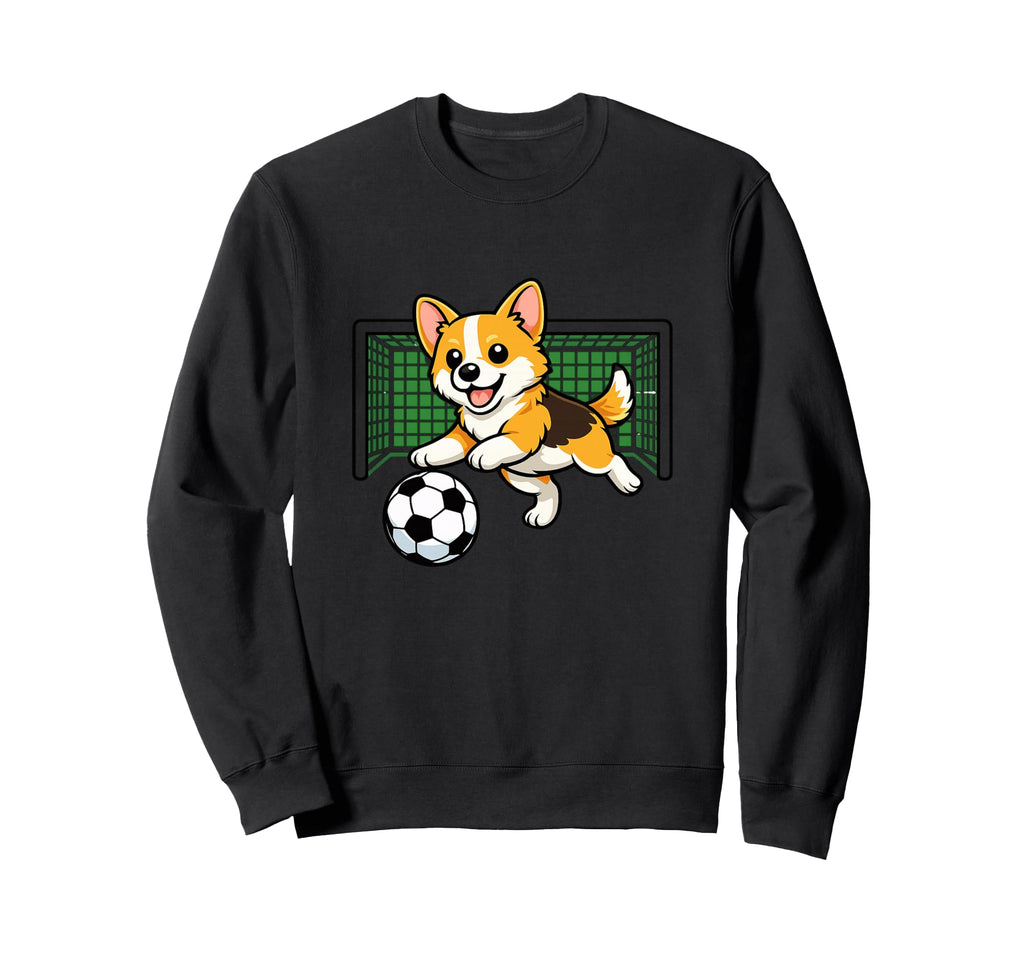 Goalkeeper Puppy Pembrokes Welsh Sweatshirt - Novelty Apparel for Adults - T-Shirt, Sweatshirt, Hoodie