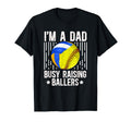 Im Dad Busy Raising Ballers Softball T-Shirt - Minimalist Print for Adults - T-Shirt, Sweatshirt, Hoodie