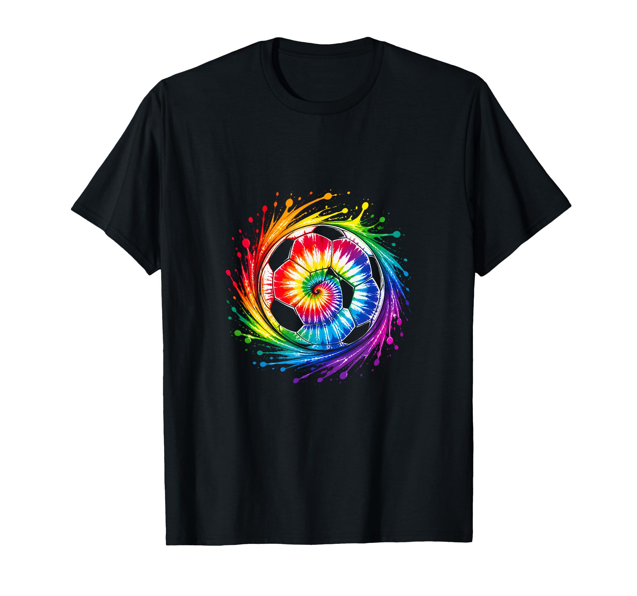 Soccer Ball Tie Dye Fan T-Shirt - Fun Novelty Design Unisex - T-Shirt, Sweatshirt, Hoodie