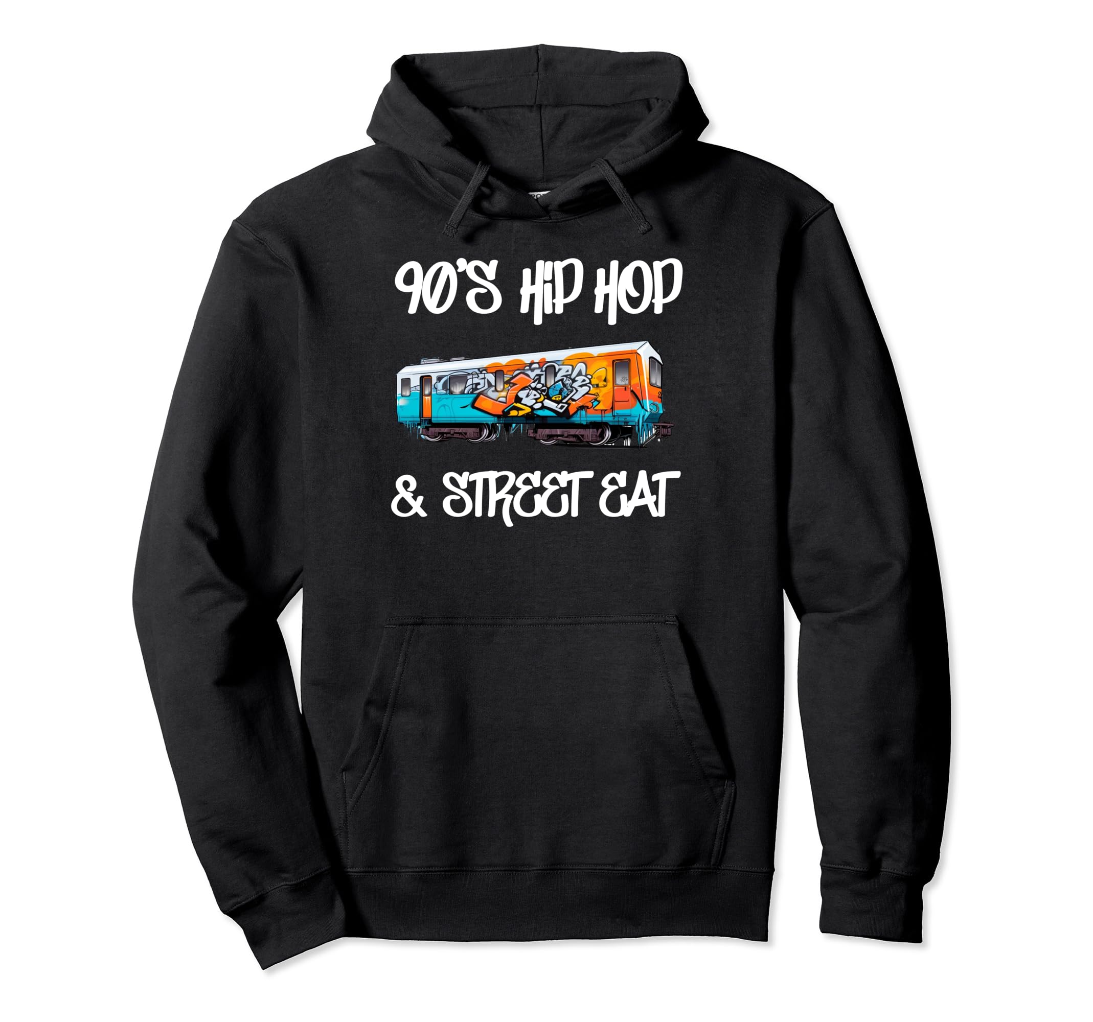 Hip Hop Old School 90S Music Graffiti Hoodie - Graphic Print for Adults - T-Shirt, Sweatshirt, Hoodie