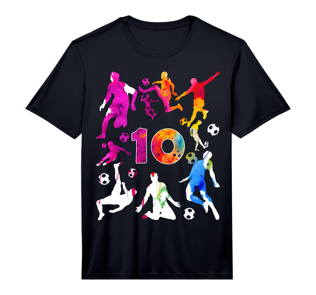 Number 10 Years Soccer 10Th Birthday T-Shirt - Novelty Apparel for Adults - T-Shirt, Sweatshirt, Hoodie