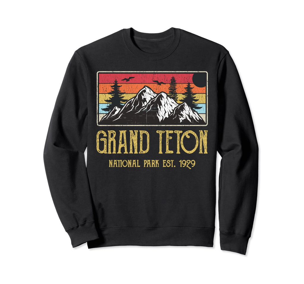 Grand Teton National Park Mountains Sweatshirt - Minimalist Print Unisex - T-Shirt, Sweatshirt, Hoodie