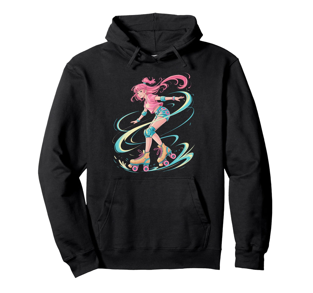 Japanese Anime Roller Skate Japan Hoodie - Trendy Graphic for Adults - T-Shirt, Sweatshirt, Hoodie