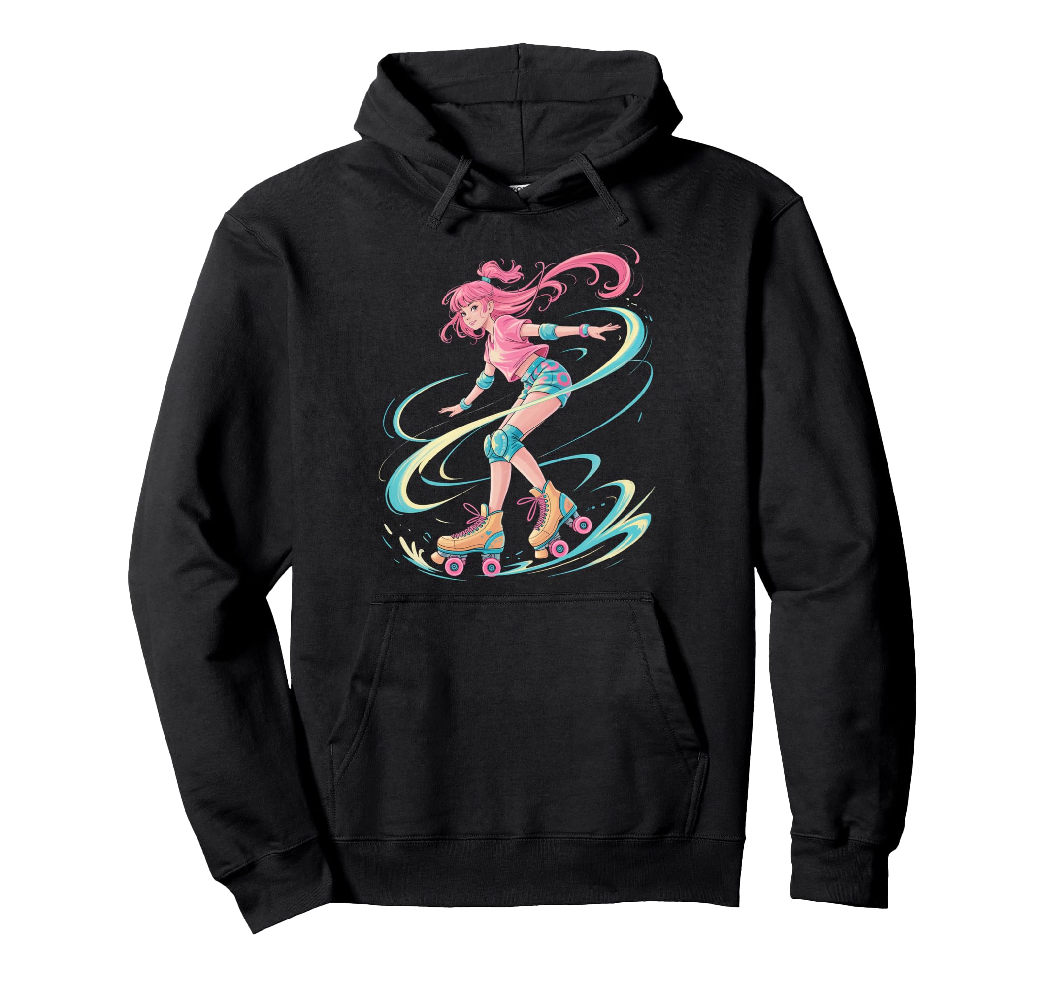 Japanese Anime Roller Skate Japan Hoodie - Trendy Graphic for Adults - T-Shirt, Sweatshirt, Hoodie