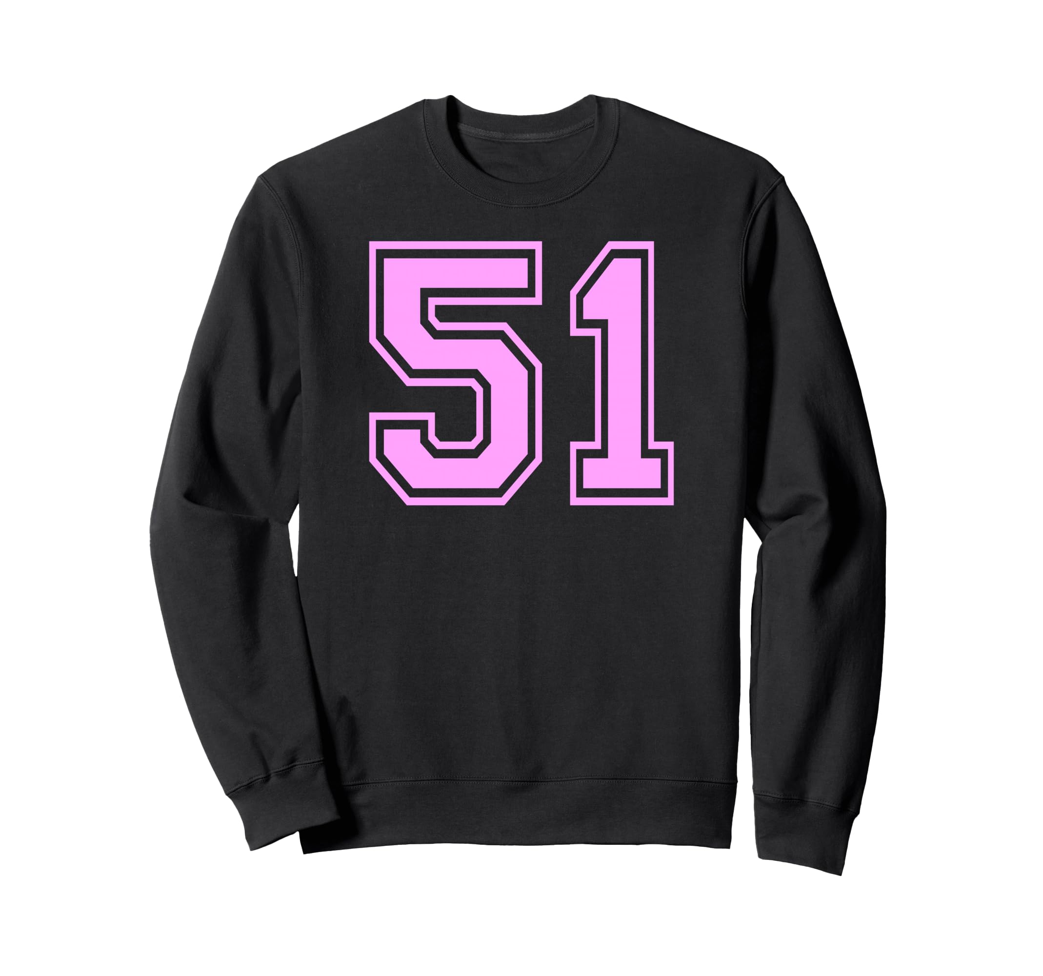 51 Number Fifty One Sports Varsity Sweatshirt - Trendy Graphic for Adults - T-Shirt, Sweatshirt, Hoodie
