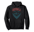Denali National Park Heart Mountain Hoodie - Aesthetic Graphic Unisex - T-Shirt, Sweatshirt, Hoodie