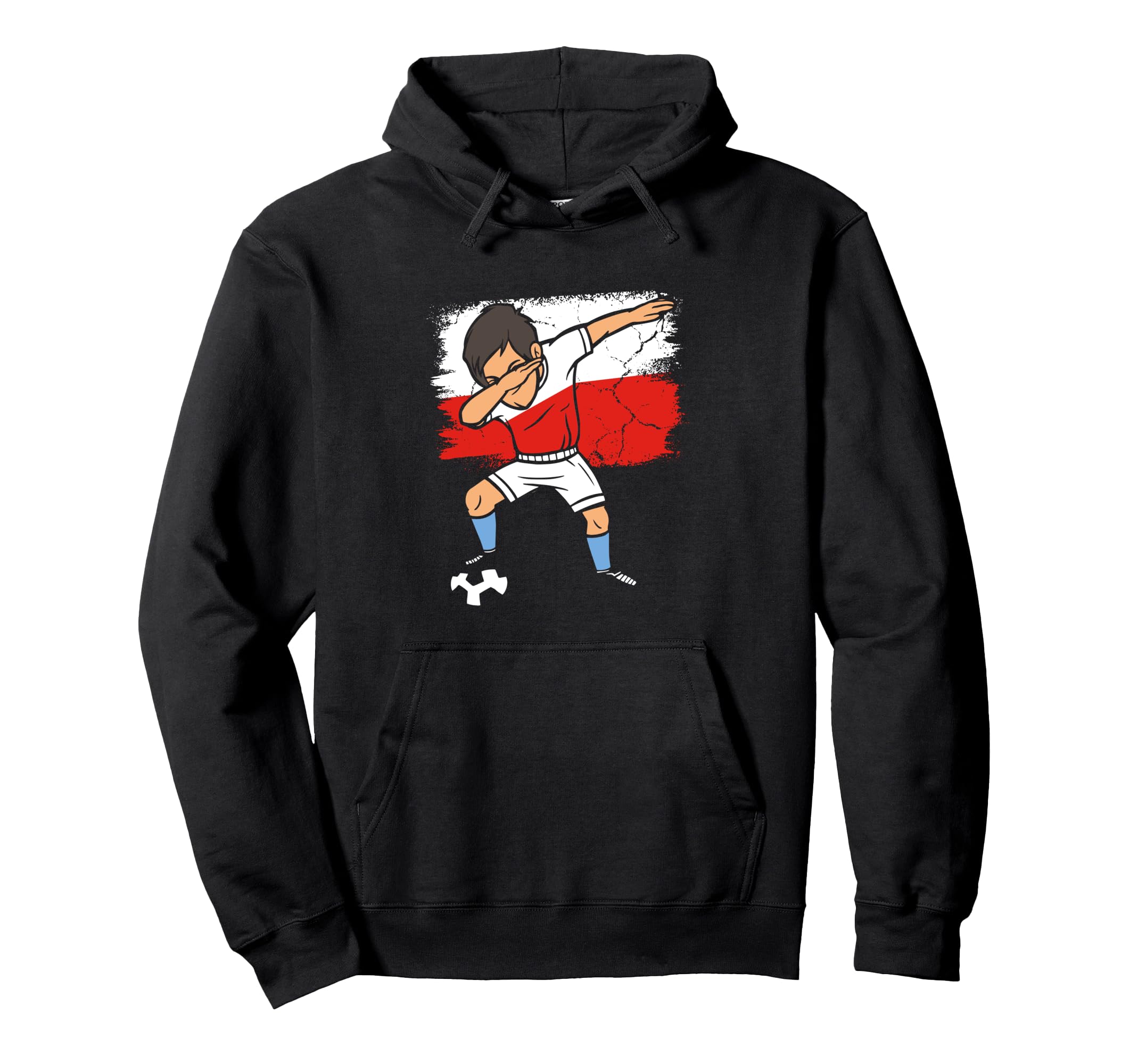 Dabbing Poland Soccer Polish Football Hoodie - Custom Art Print for Adults - T-Shirt, Sweatshirt, Hoodie