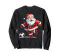 Funny Santa Claus Playing Soccer Sweatshirt - Graphic Print for Adults - T-Shirt, Sweatshirt, Hoodie