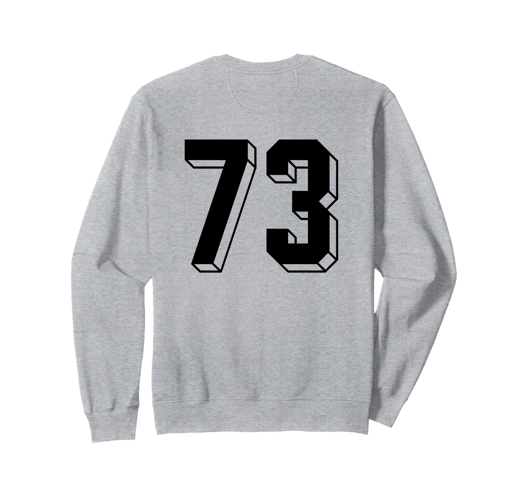 Number 73 Backside 80S 90S Team Sweatshirt - Streetwear Style for Adults - T-Shirt, Sweatshirt, Hoodie