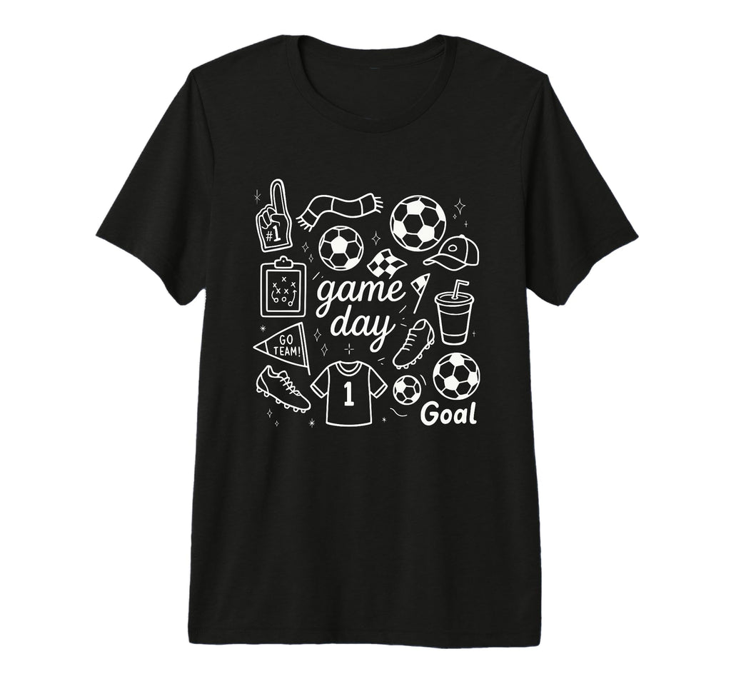 Game Day Soccer Foam Finger Cleats T-Shirt - Fun Novelty Design for Adults - T-Shirt, Sweatshirt, Hoodie