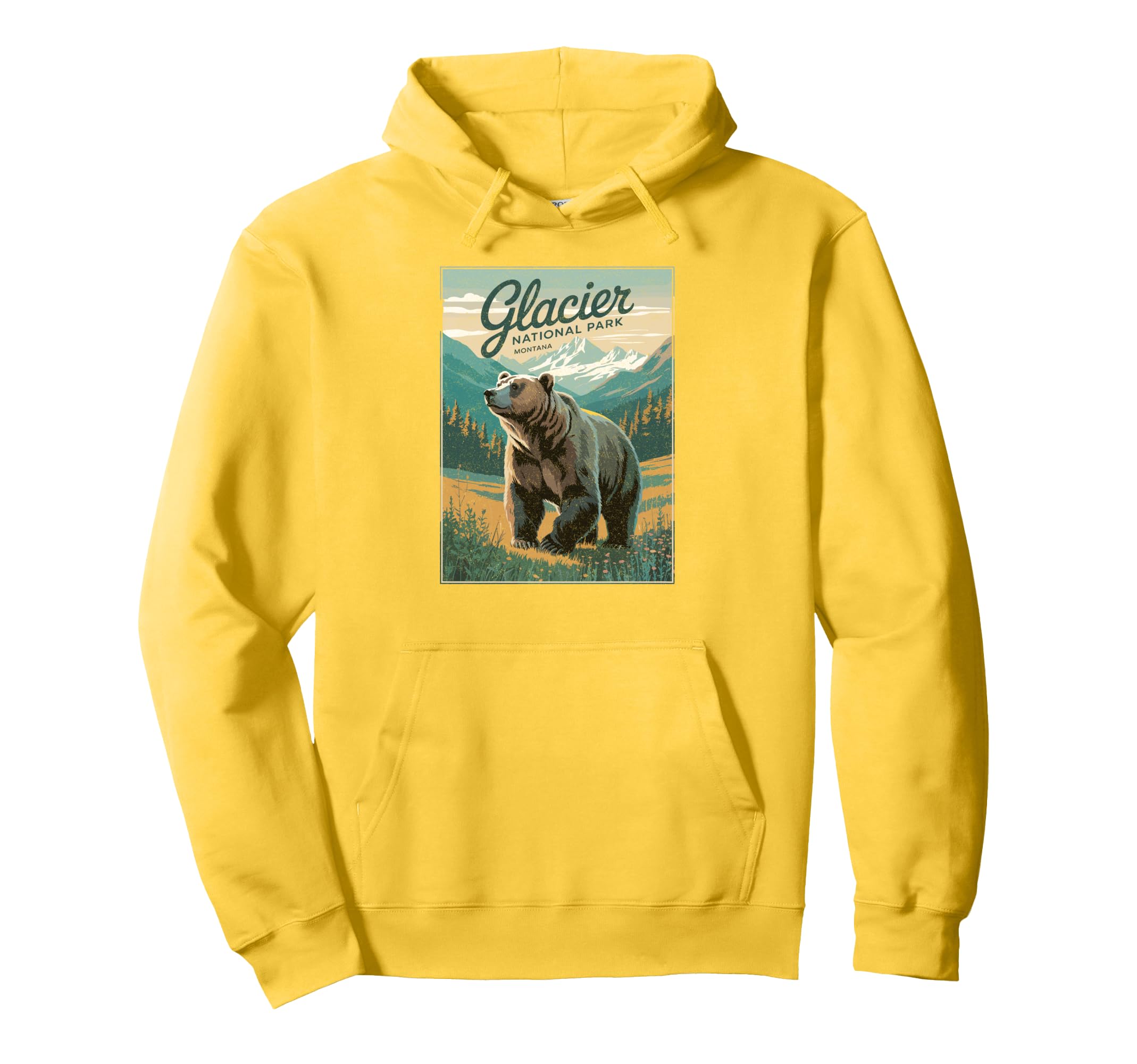 Glacier National Park Montana Sweatshirt - Aesthetic Graphic for Adults - T-Shirt, Sweatshirt, Hoodie