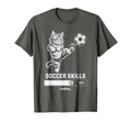 Funny Cat Soccer Skills Loading Kitty T-Shirt - Custom Art Print Unisex - T-Shirt, Sweatshirt, Hoodie