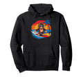Funny Bigfoot Surfing Sunglasses Soccer Hoodie - Trendy Graphic for Adults - T-Shirt, Sweatshirt, Hoodie