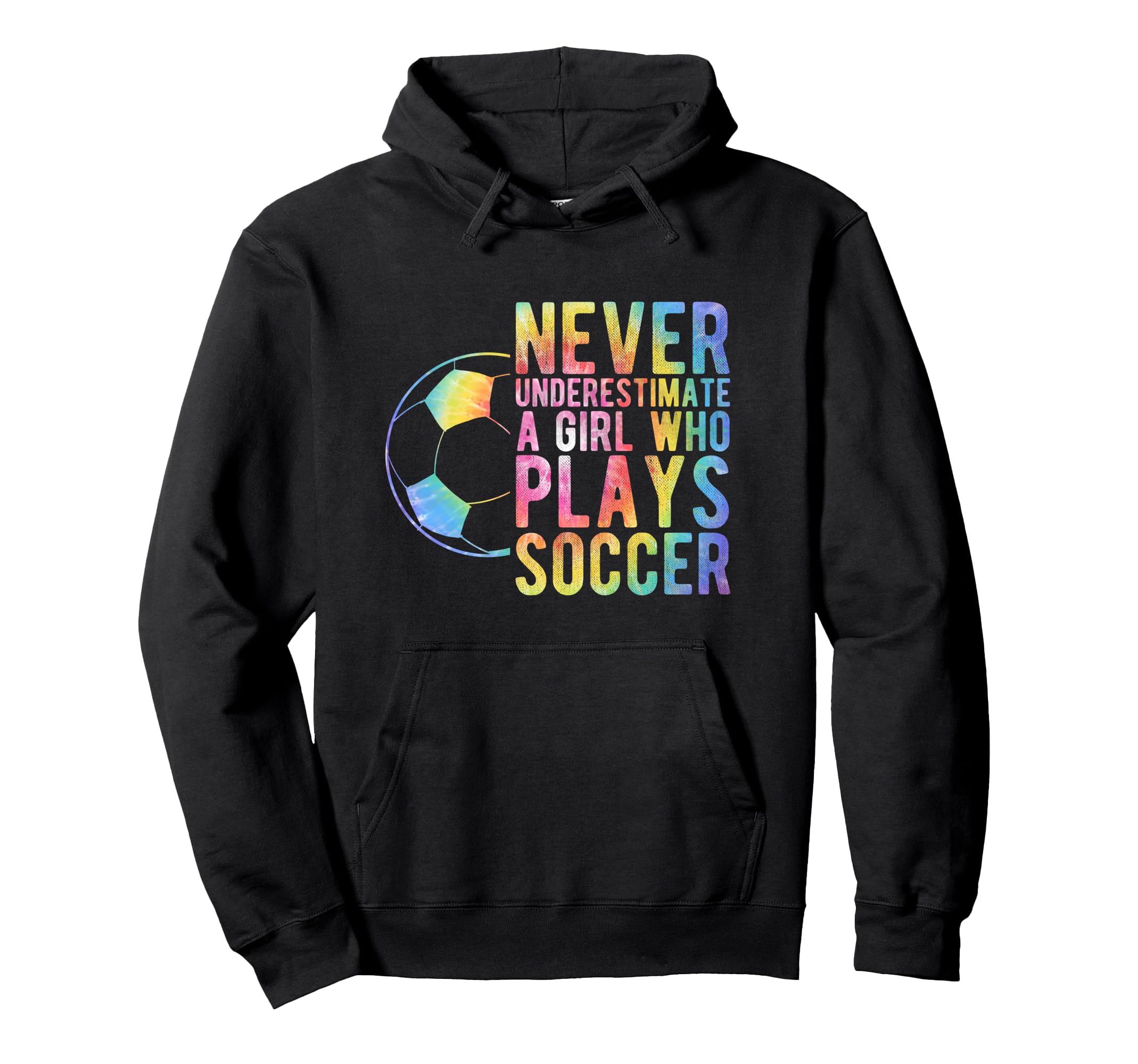 Never Underestimate Who Plays Soccer Hoodie - Minimalist Print Men Women - T-Shirt, Sweatshirt, Hoodie