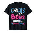Goals Or Bows Auntie Gender Reveal T-Shirt - Custom Art Print for Adults - T-Shirt, Sweatshirt, Hoodie
