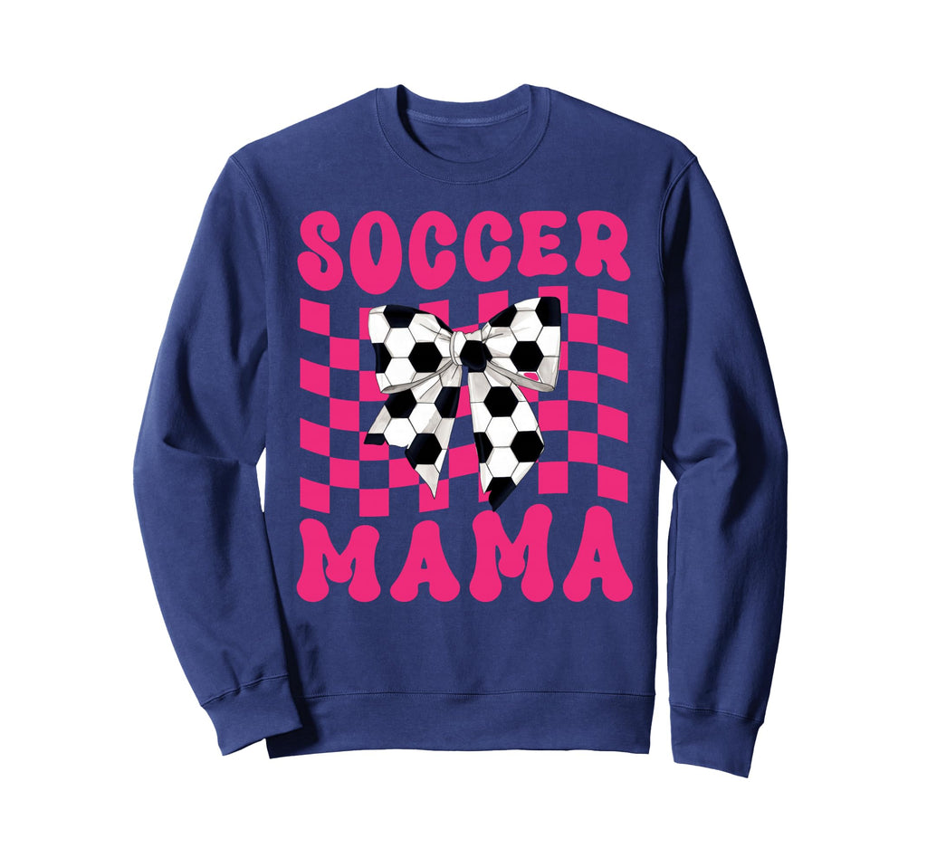 Soccer Mama Coquette Bow Soccer Sweatshirt - Custom Art Print for Adults - T-Shirt, Sweatshirt, Hoodie