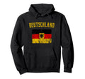 Deutschland German Flag Hoodie - Fun Novelty Design for Adults - T-Shirt, Sweatshirt, Hoodie