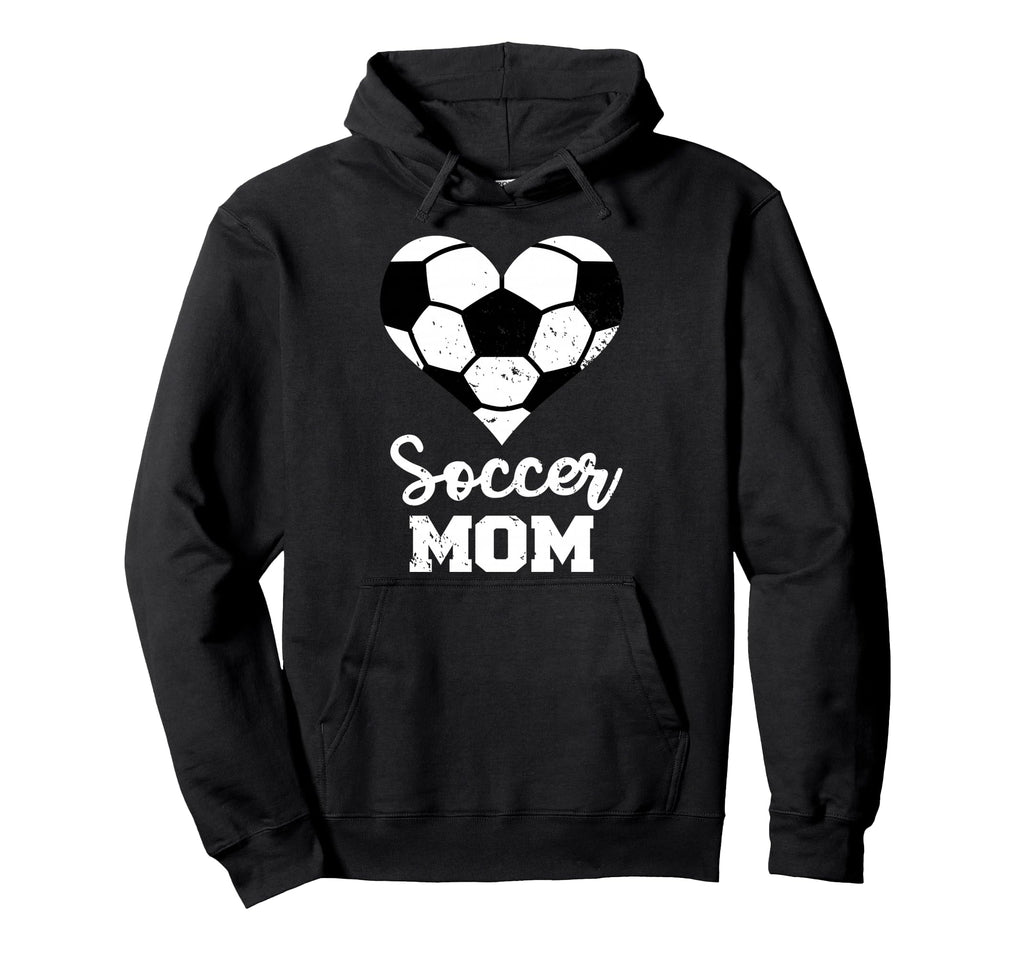 Soccer Mom Heart Funny Soccer Player Mom Hoodie - Unique Graphic Unisex - T-Shirt, Sweatshirt, Hoodie