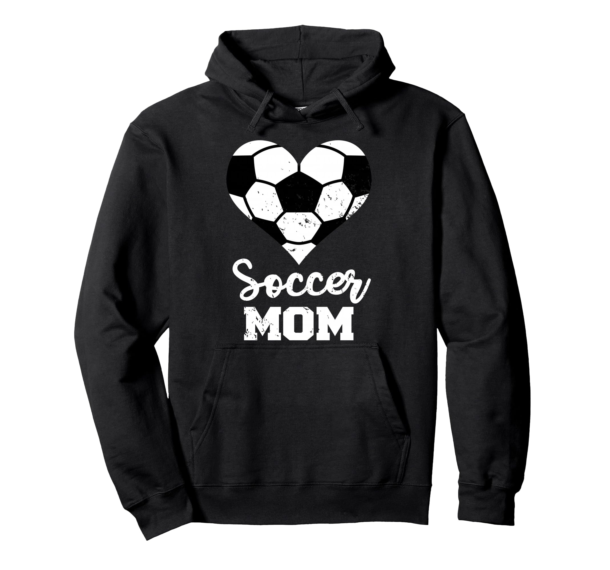 Soccer Mom Heart Funny Soccer Player Mom Hoodie - Unique Graphic Unisex - T-Shirt, Sweatshirt, Hoodie