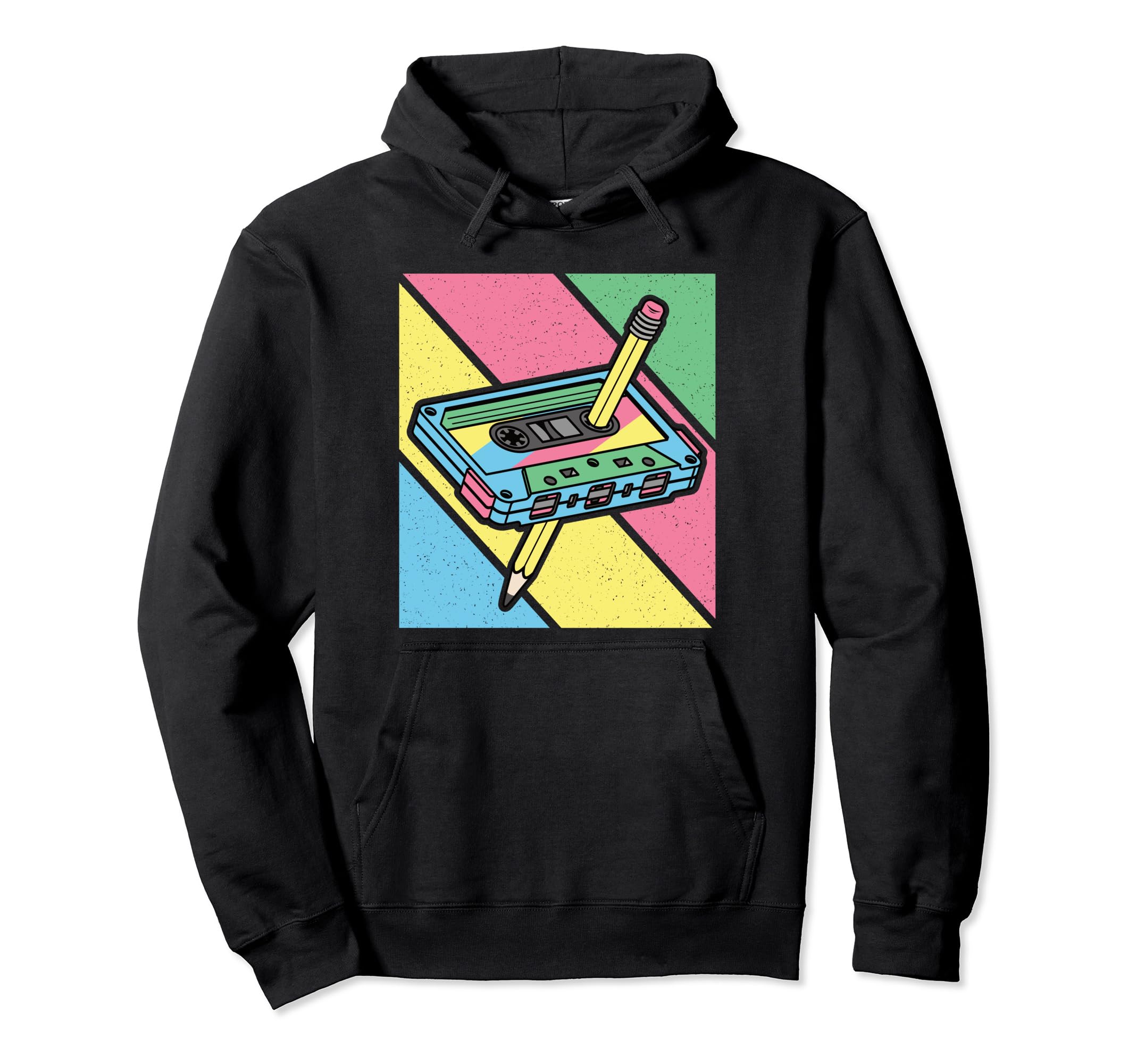 80S 90S Cassette Tape 1980S 1990S Hoodie - Fun Novelty Design for Adults - T-Shirt, Sweatshirt, Hoodie