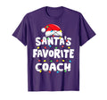 Coach Santas Favorite Funny Gift T-Shirt - Casual Everyday Wear Unisex - T-Shirt, Sweatshirt, Hoodie