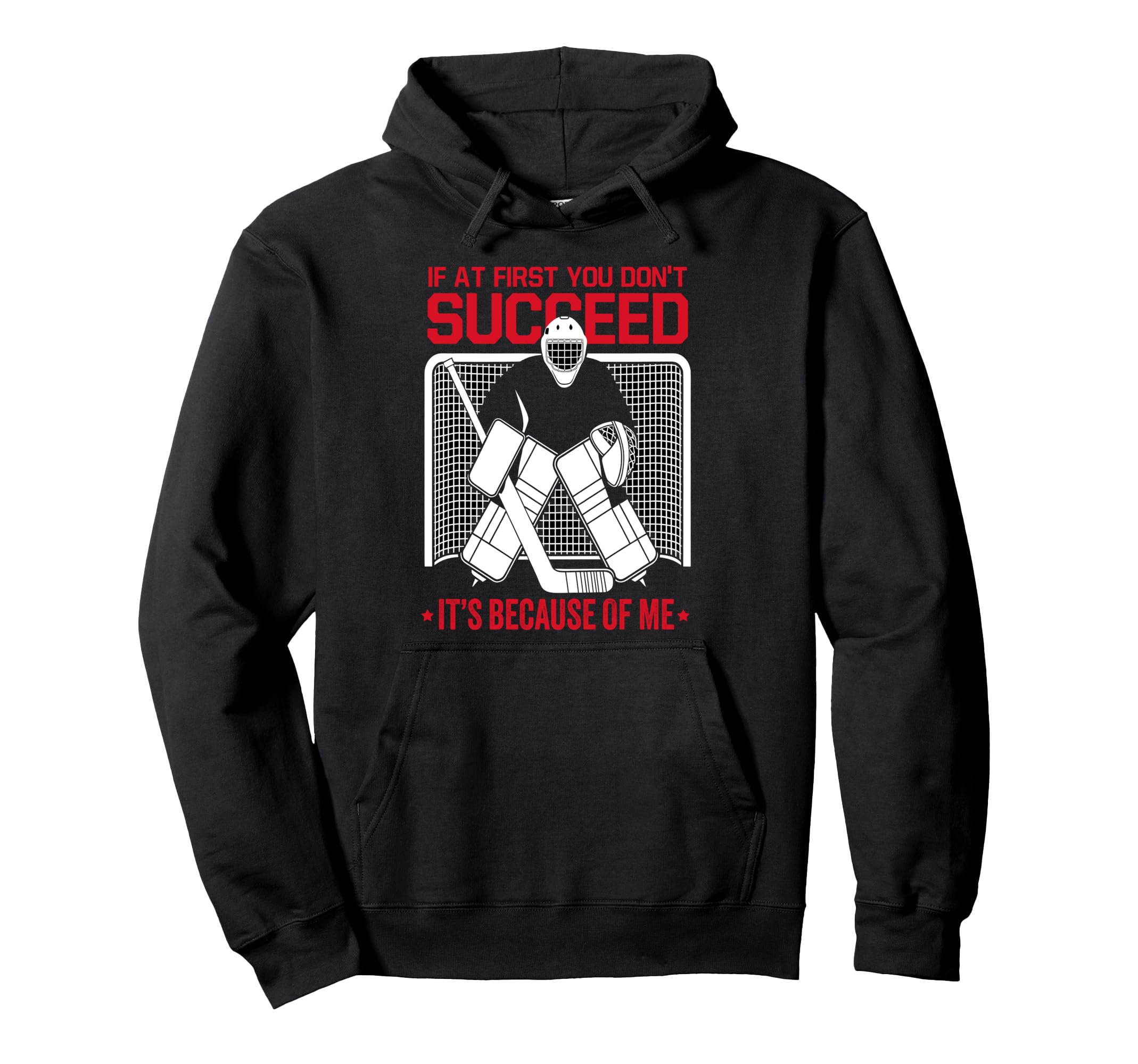 Hockey Goalie Ice Hockey Goalkeeper Hoodie - Minimalist Print for Adults - T-Shirt, Sweatshirt, Hoodie