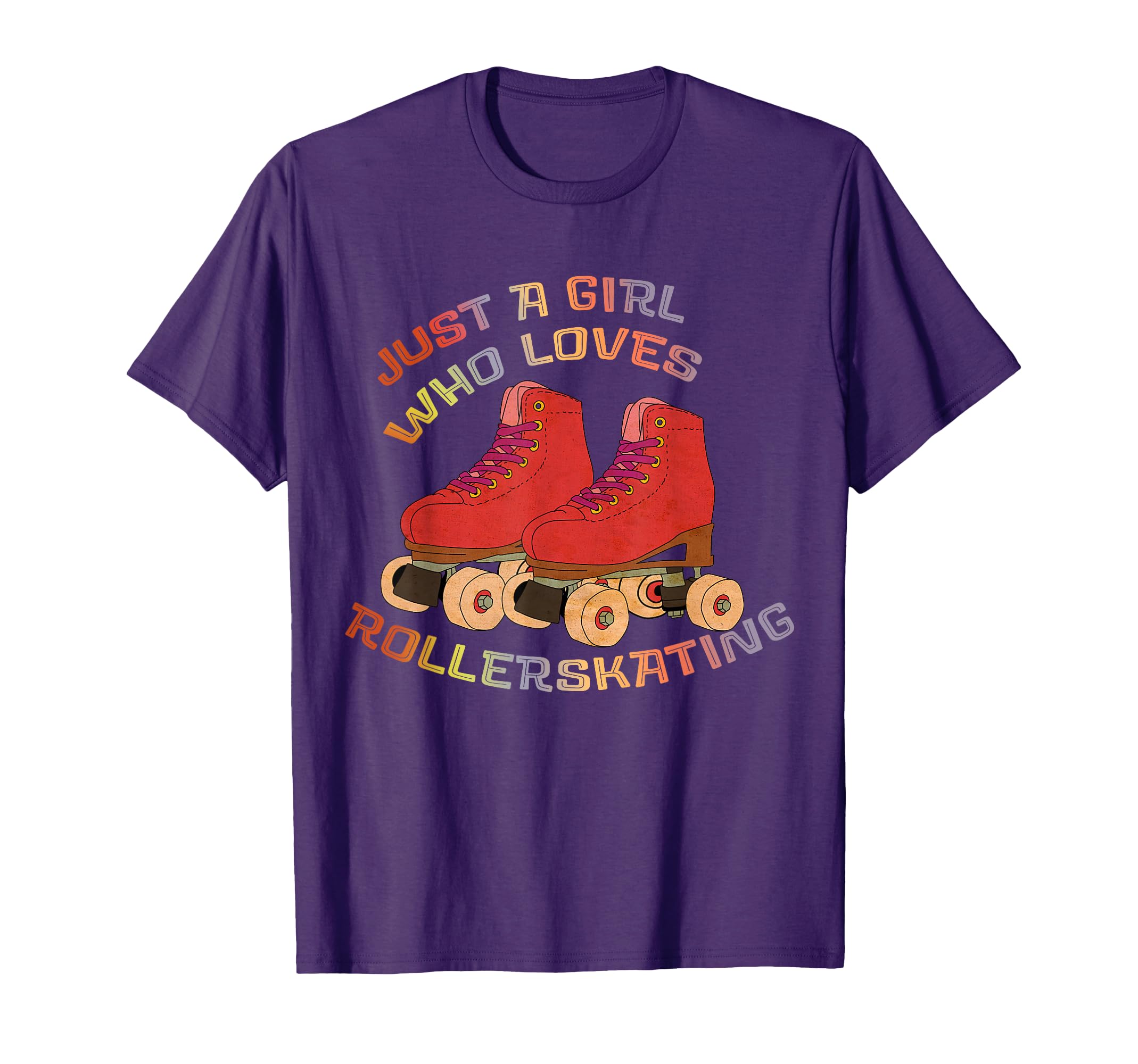 Just Who Loves Rollerskating Roller T-Shirt - Trendy Graphic for Adults - T-Shirt, Sweatshirt, Hoodie