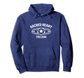 Sacred Heart Trojans Soccer Ball Hoodie - Fun Novelty Design for Adults - T-Shirt, Sweatshirt, Hoodie