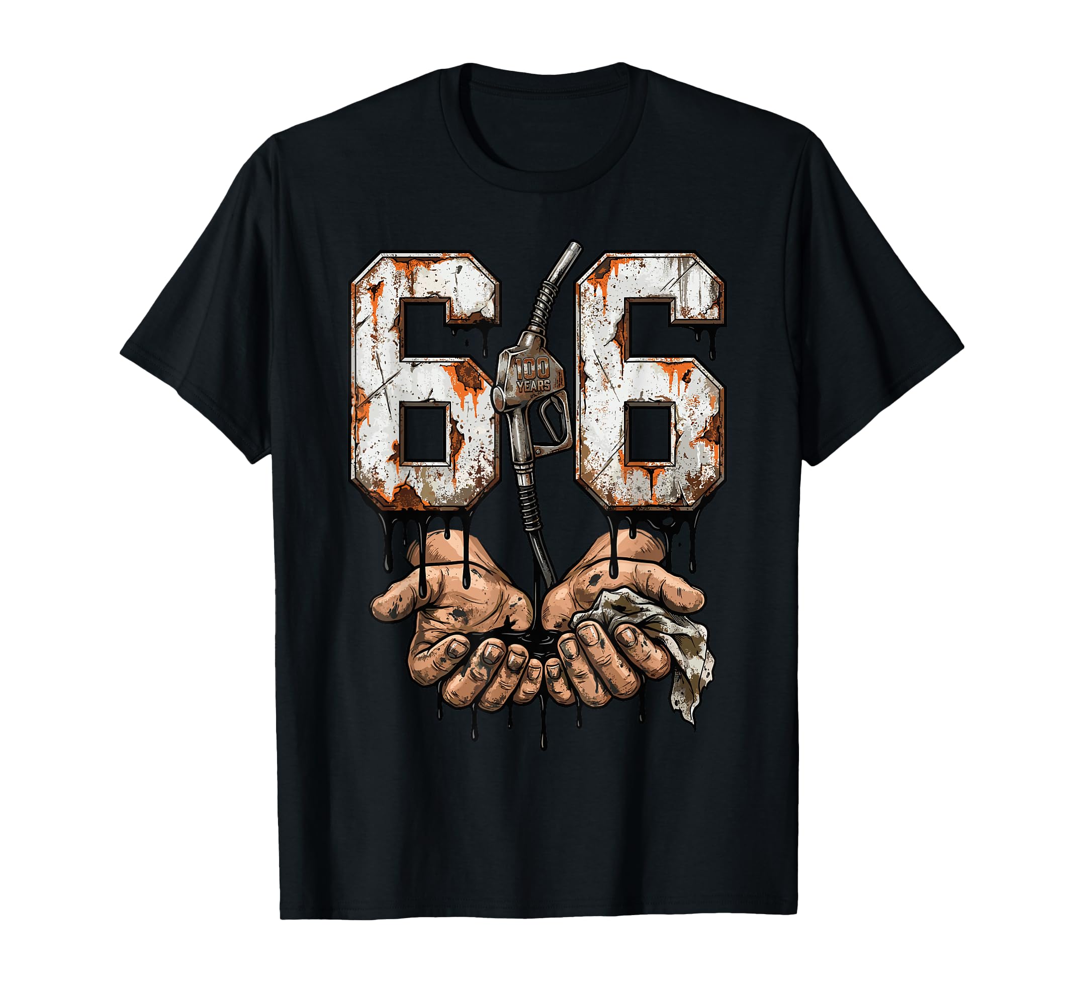 Route 66 100 Years Centennial Gas T-Shirt - Custom Art Print for Adults - T-Shirt, Sweatshirt, Hoodie