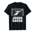 Christian Jesus Saves Soccer Goalkeeper T-Shirt - Streetwear Style Unisex - T-Shirt, Sweatshirt, Hoodie