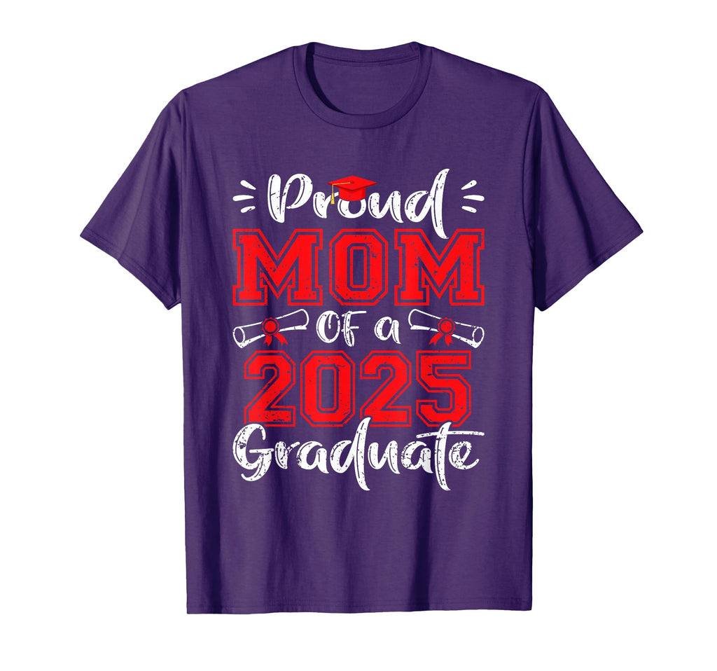 Mom Senior 2025 Proud Mom Class T-Shirt - Casual Everyday Wear for Adults - T-Shirt, Sweatshirt, Hoodie