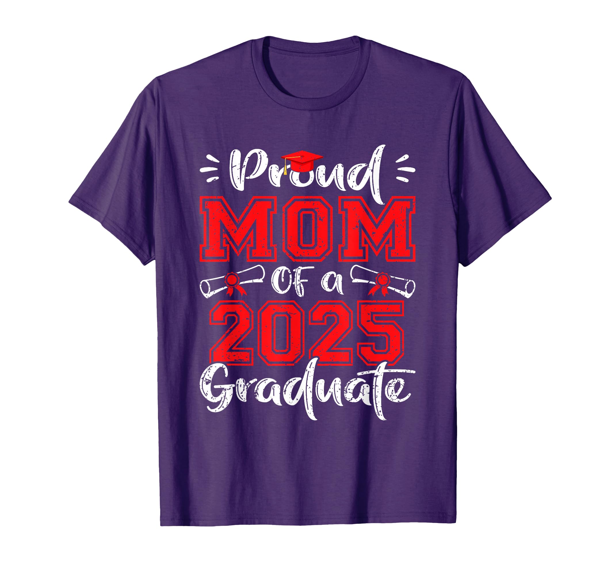 Mom Senior 2025 Proud Mom Class T-Shirt - Casual Everyday Wear for Adults - T-Shirt, Sweatshirt, Hoodie