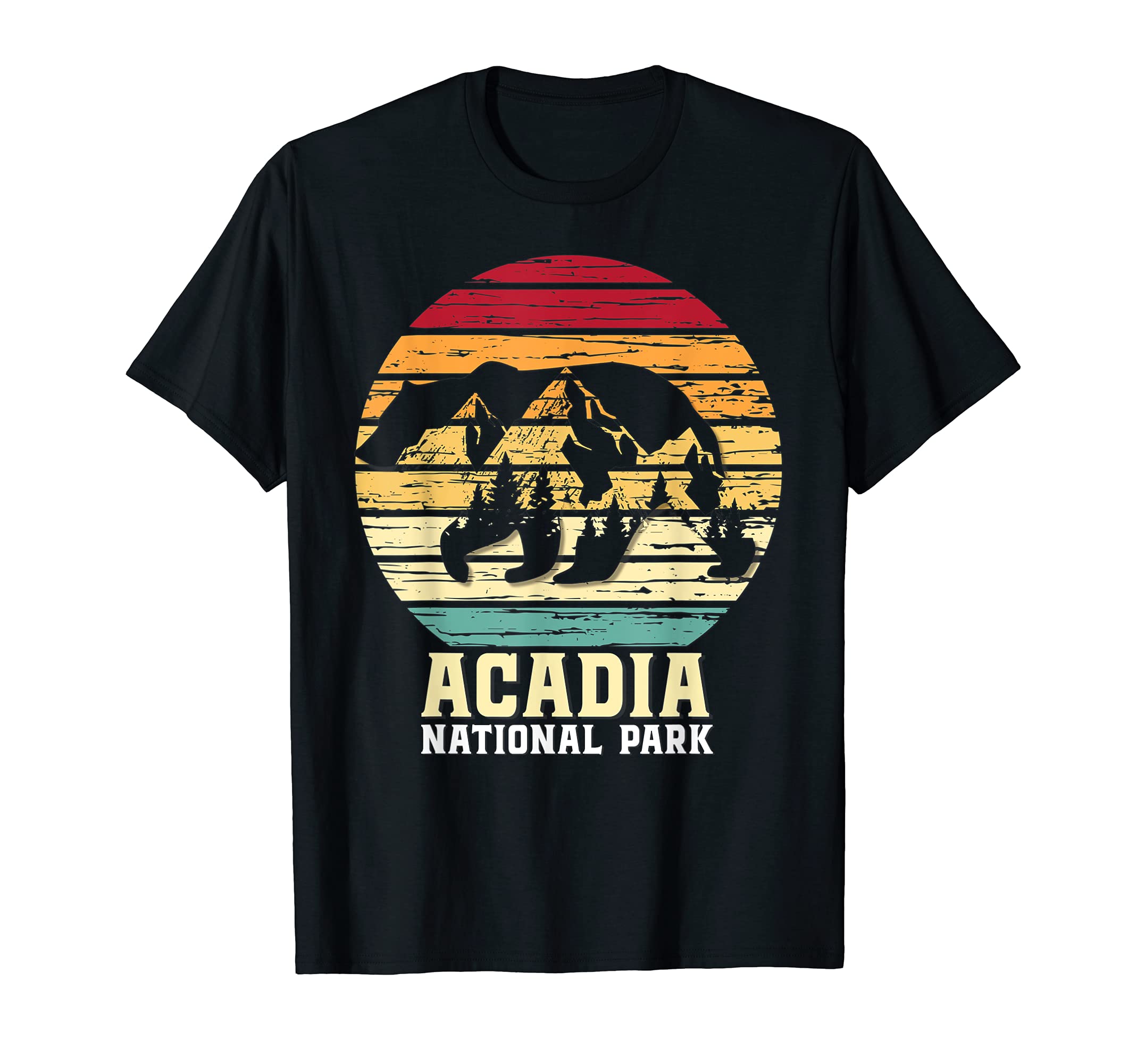 Acadia National Park Bear And T-Shirt - Minimalist Print Men Women - T-Shirt, Sweatshirt, Hoodie