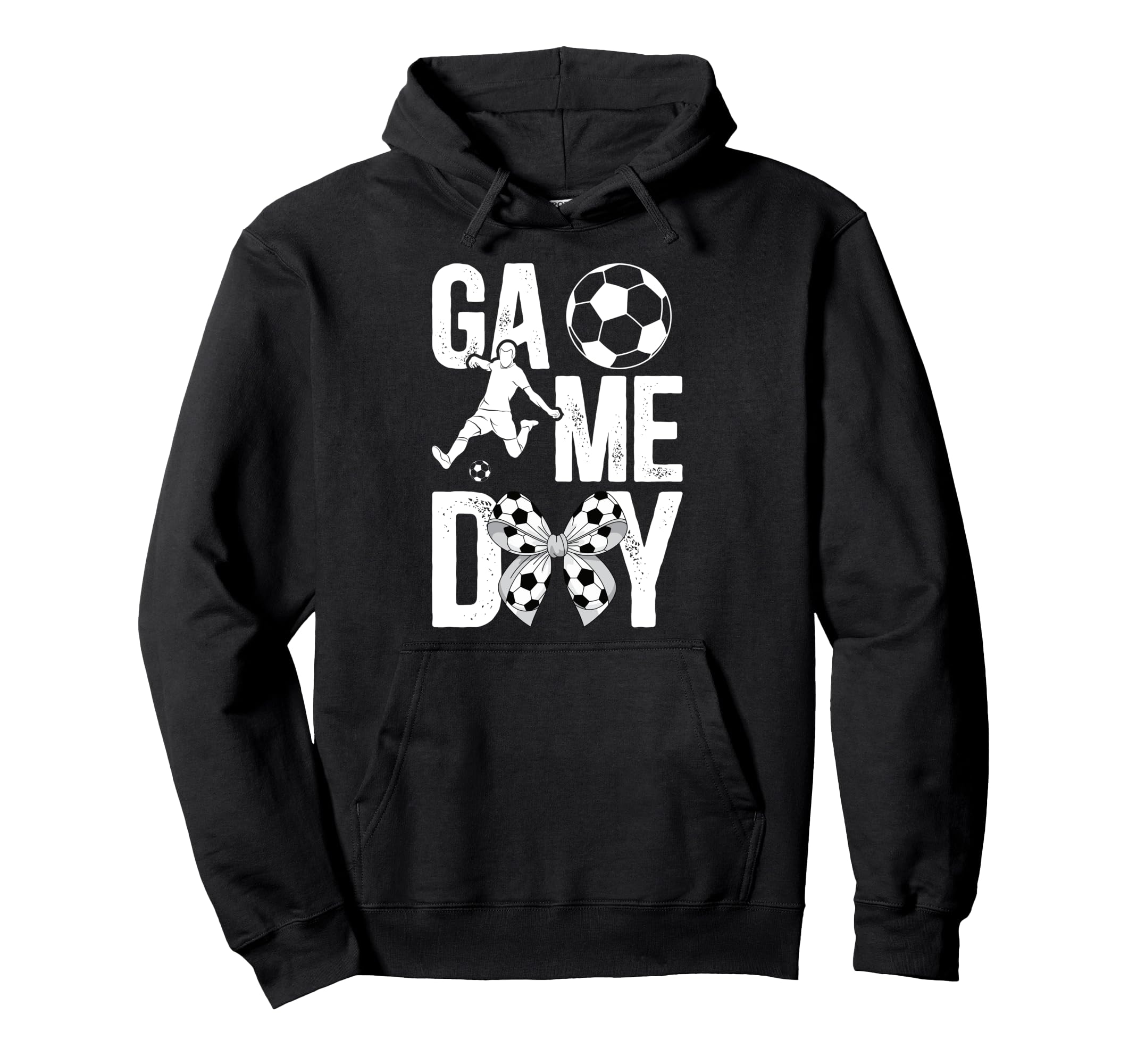 Game Day Soccer Game Day Coquette Hoodie - Unique Graphic Men Women - T-Shirt, Sweatshirt, Hoodie