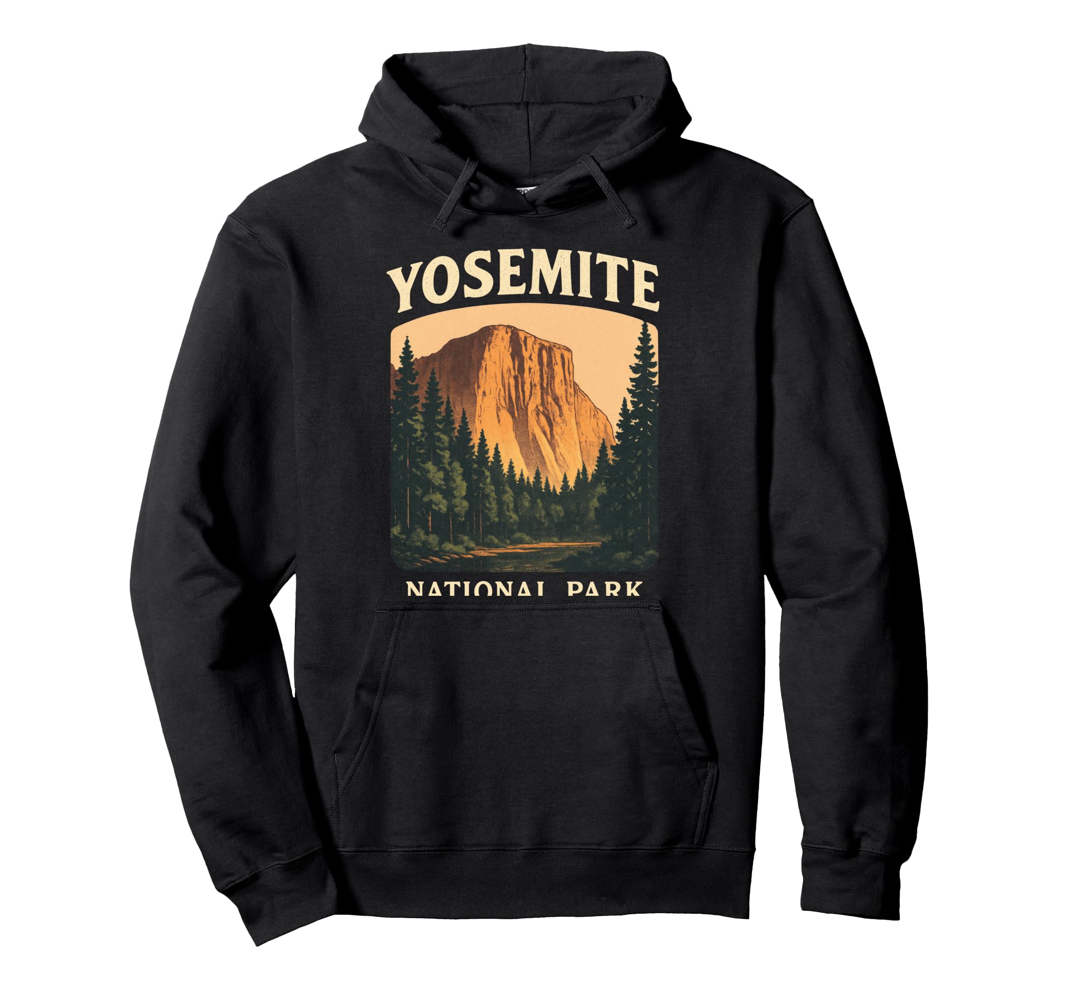 Yosemite National Park Nature Hoodie - Trendy Graphic Men Women - T-Shirt, Sweatshirt, Hoodie