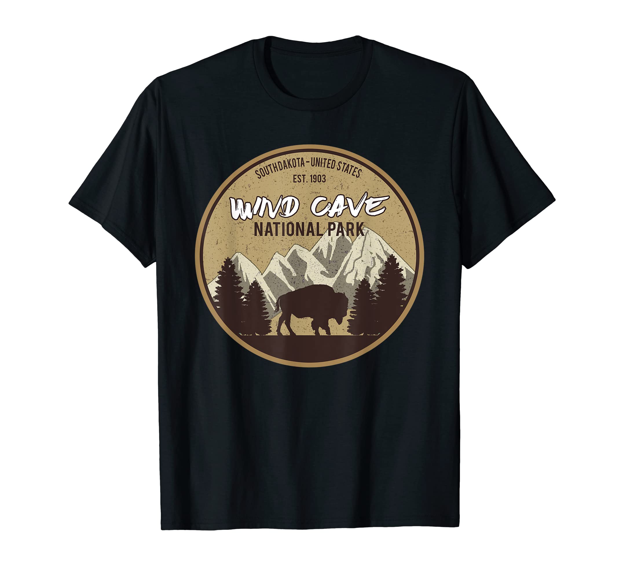 Wind Cave National Park Camping South T-Shirt - Novelty Apparel Men Women - T-Shirt, Sweatshirt, Hoodie