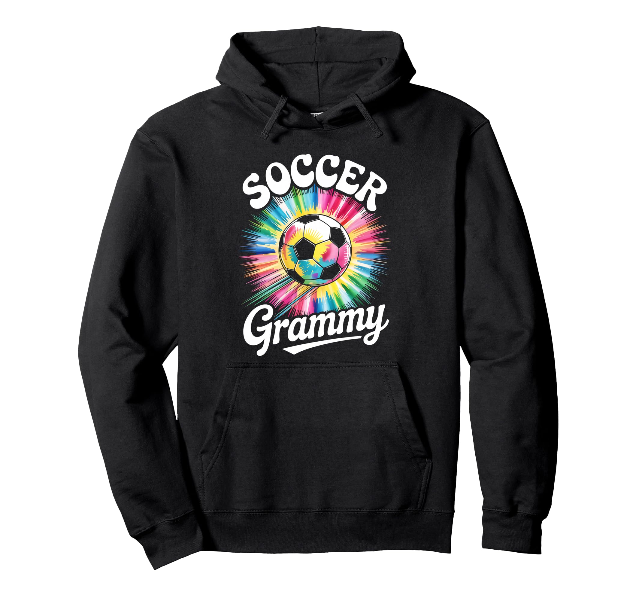 Soccer Grammy Grandma Tie Dye Hoodie - Fun Novelty Design for Adults - T-Shirt, Sweatshirt, Hoodie