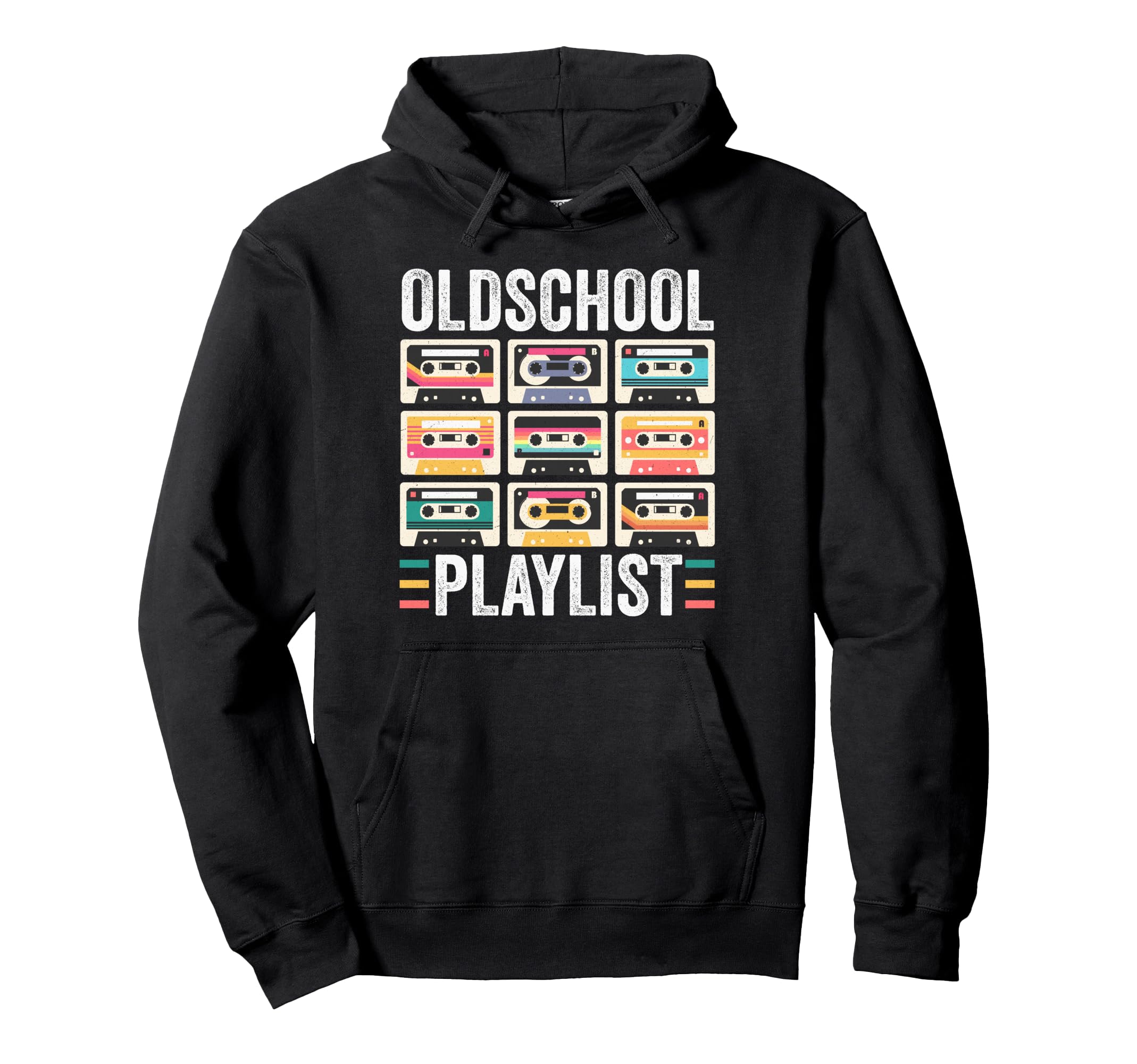 Oldschool Playlist 80S 90S Cassettes Hoodie - Novelty Apparel Unisex - T-Shirt, Sweatshirt, Hoodie
