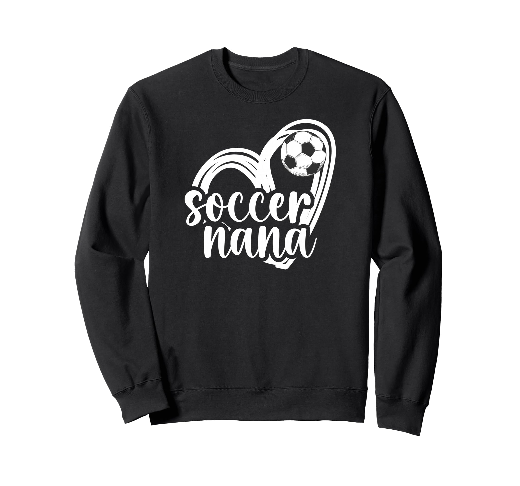 Soccer Nana Heart Grandma Nana Sweatshirt - Custom Art Print Men Women - T-Shirt, Sweatshirt, Hoodie