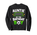 Auntie Birthday Soccer Ball Sweatshirt - Minimalist Print Men Women - T-Shirt, Sweatshirt, Hoodie