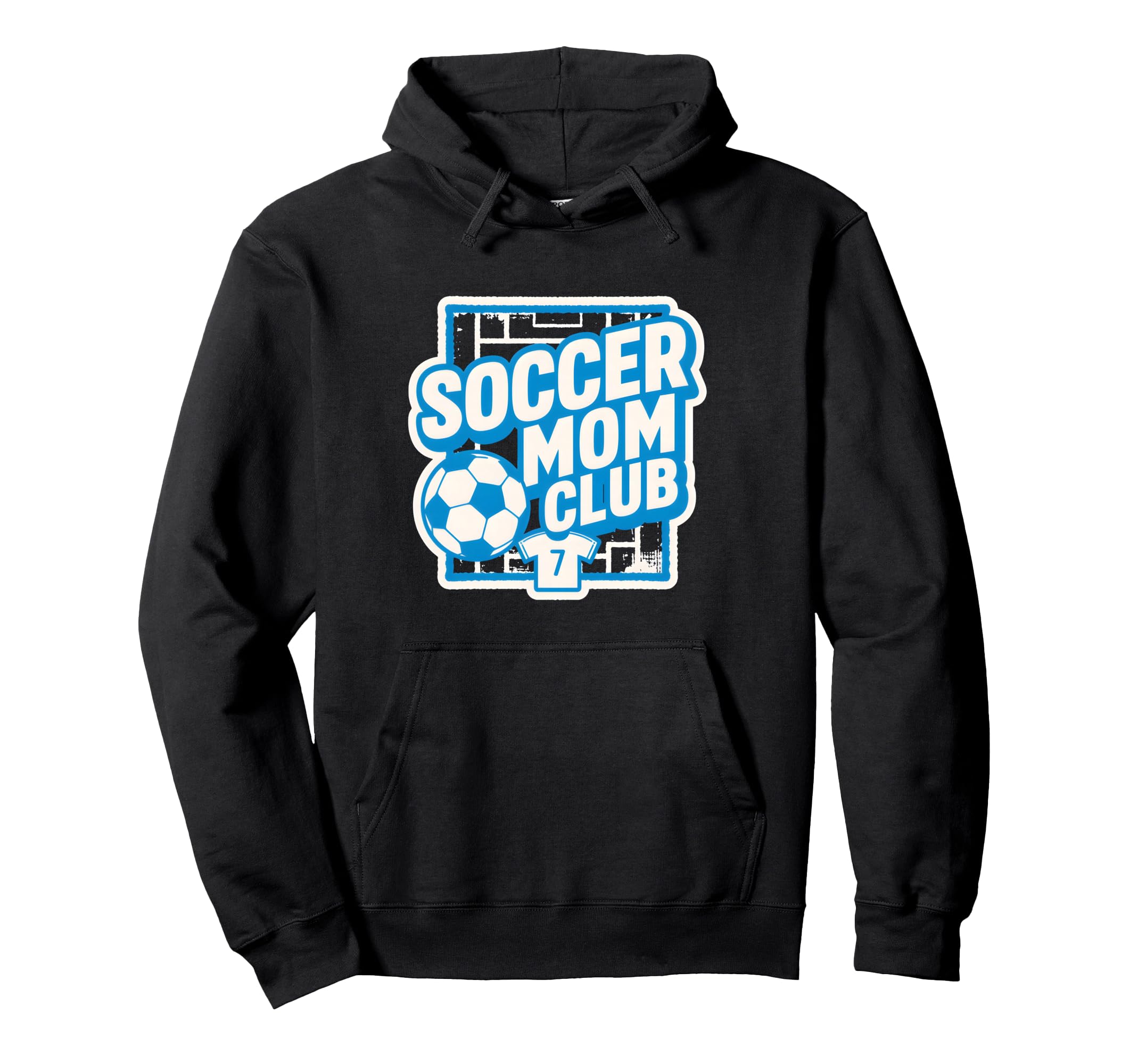 Soccer Mom Club Sideline Pride Hoodie - Casual Everyday Wear for Adults - T-Shirt, Sweatshirt, Hoodie