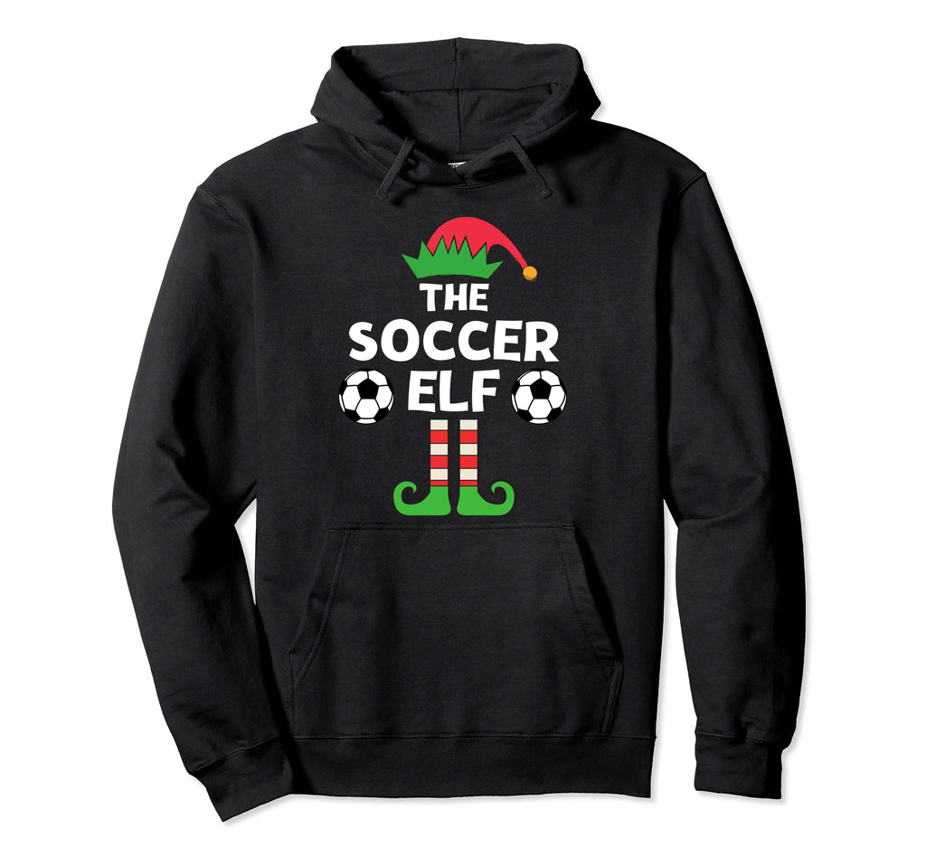 Soccer Elf Matching Family Party Pajama Hoodie - Fun Novelty Design Unisex - T-Shirt, Sweatshirt, Hoodie