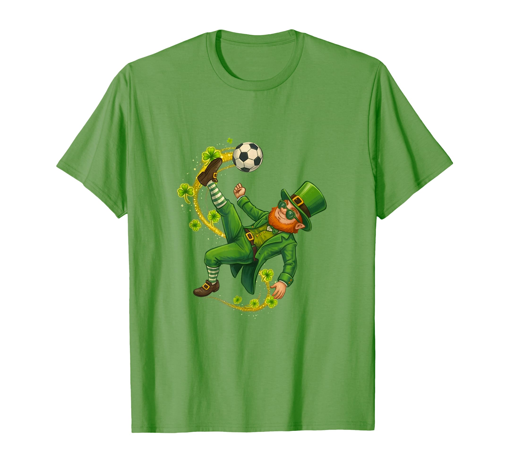 Soccer St Patricks Day Leprechaun T-Shirt - Casual Everyday Wear Unisex - T-Shirt, Sweatshirt, Hoodie