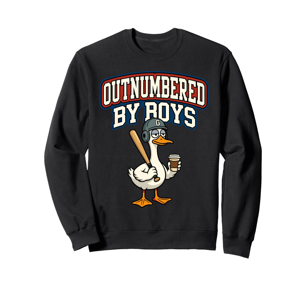 Outnumbered Funny Mom Goose Sweatshirt - Casual Everyday Wear Unisex - T-Shirt, Sweatshirt, Hoodie