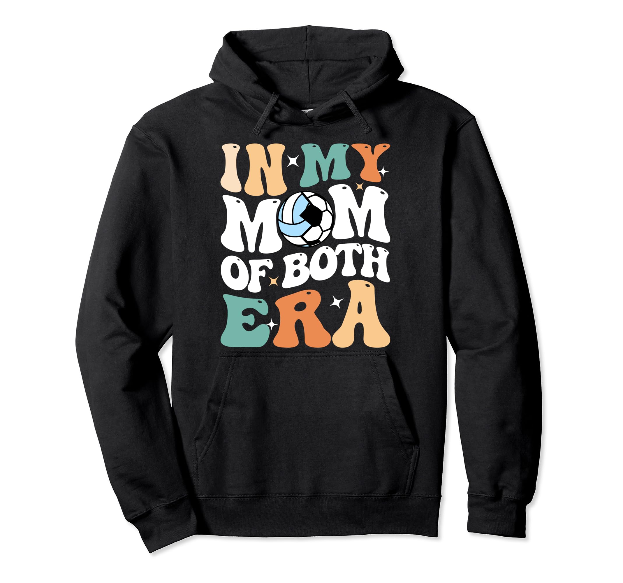My Mom Both Era Funny Soccer Volleyball Hoodie - Aesthetic Graphic Unisex - T-Shirt, Sweatshirt, Hoodie