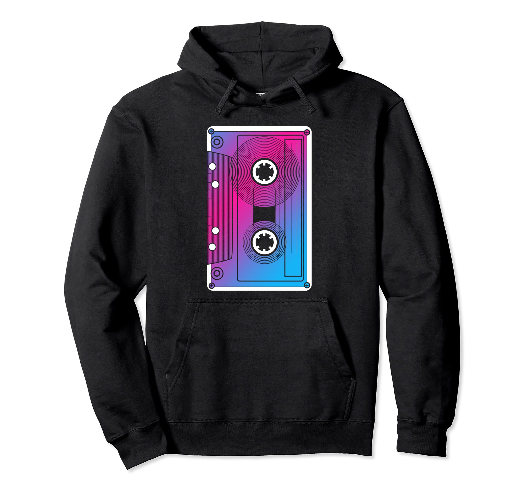 Vaporwave Cassette Tape Eighties Hoodie - Streetwear Style for Adults - T-Shirt, Sweatshirt, Hoodie