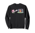 Axolotl Kicks Ball Capybara Goalie Sweatshirt - Minimalist Print Men Women - T-Shirt, Sweatshirt, Hoodie
