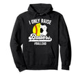 I Only Raise Ballers Ball Dad Soccer Hoodie - Minimalist Print Unisex - T-Shirt, Sweatshirt, Hoodie
